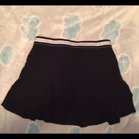 Justice black skirt with built in shorts - Picture 2 of 5